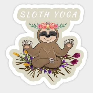 Sloth yoga Sticker